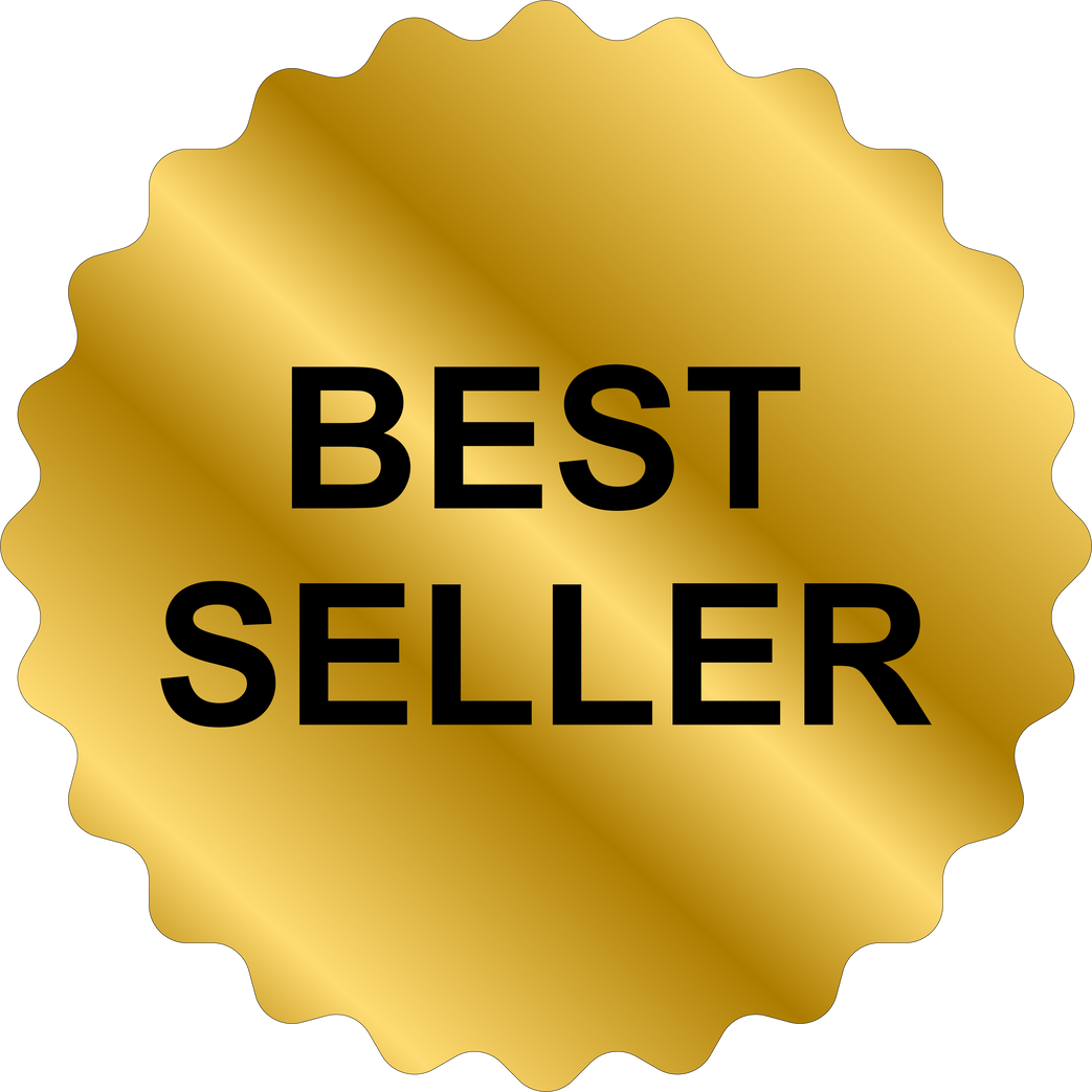 Best seller gold label icon for graphic design, logo, website, social media, mobile app, UI illustration